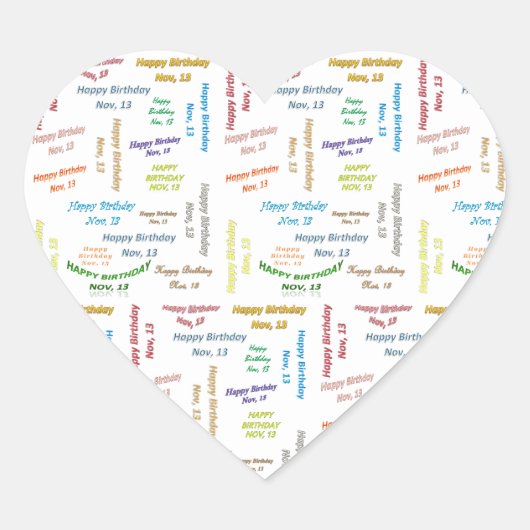 Sticker d'anniversaire du 13 novembre (Devant)
