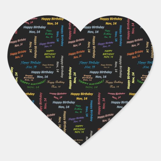 Sticker d'anniversaire du 14 novembre (Devant)