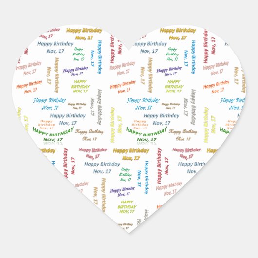 Sticker d'anniversaire du 17 novembre (Devant)