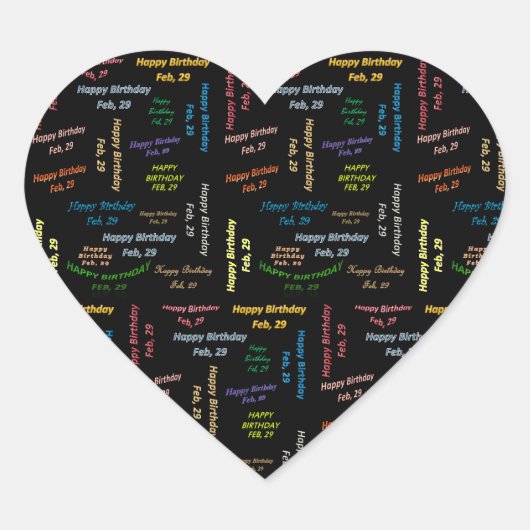 Sticker d'anniversaire du 29 février (Devant)