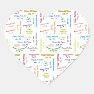 Sticker d'anniversaire du 29 septembre