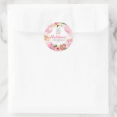 Sticker d'anniversaire du Carnaval rose (Sac)