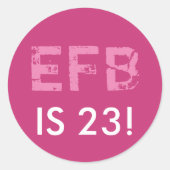 Sticker d'anniversaire initial (Devant)