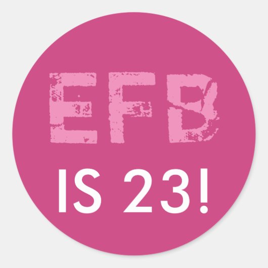 Sticker d'anniversaire initial (Devant)