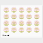 Sticker d'anniversaire Princess Pretty Royal Carri (Feuille)