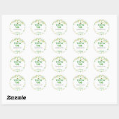 Sticker d'anniversaire St. Patrick Lucky Un Étique (Feuille)