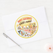 Sticker d'anniversaire Sunny California Beach (Enveloppe)