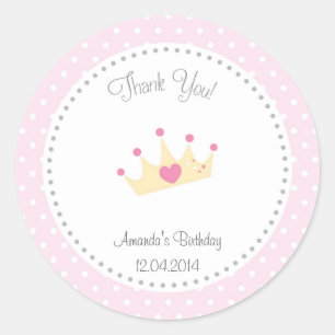 Sticker d'anniversaire Tiara Little Princess