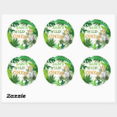 Sticker d'anniversaire Wild One Safari (Feuille)