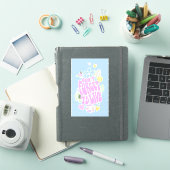 STICKER DANOIS PASTEL RETRO N'OUBLIE PAS DE VIVRE (Couverture iPad)