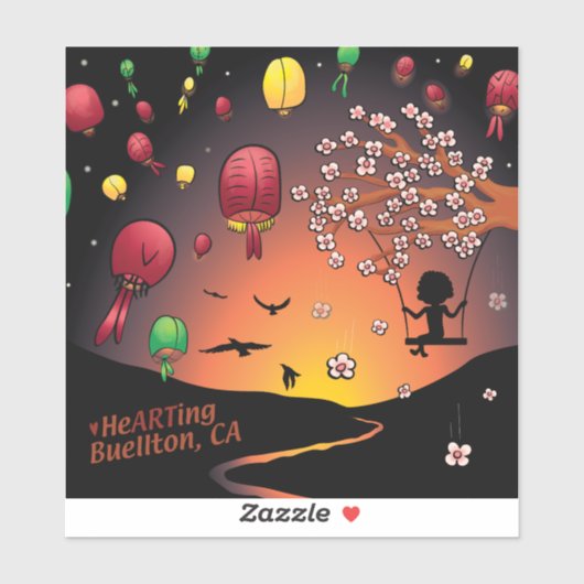 Sticker - Dans le flux (Feuille)