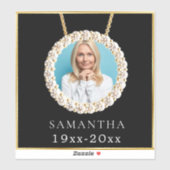 Sticker Dans Love Memory Custom Photo décalques (Feuille)