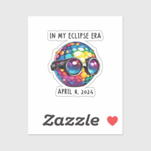 Sticker Dans mon ère d'éclipse solaire 2024
