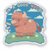 Sticker Dans un bon MOOd (Devant)