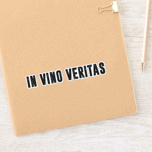 Sticker dans vino veritas (Carnet)