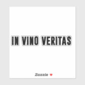 Sticker dans vino veritas (Feuille)