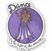 Sticker Danse à la lumière de la lune (Devant)