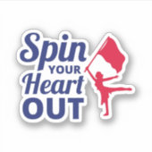 Sticker Danse de garde de couleur et performances vibrante (Devant)