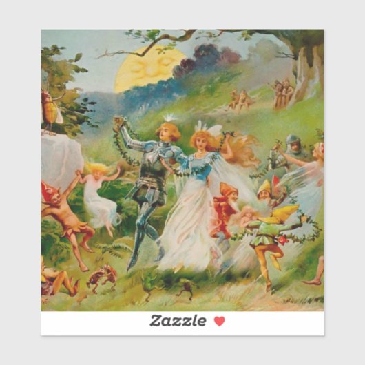 Sticker “Danse de la fée” par ES Hardy (Feuille)