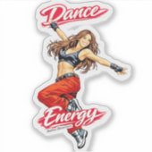 Sticker Danse d'énergie et de liberté (Devant)