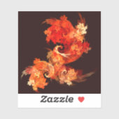 Sticker Danse Feux d'artifice Art Abstrait (Feuille)