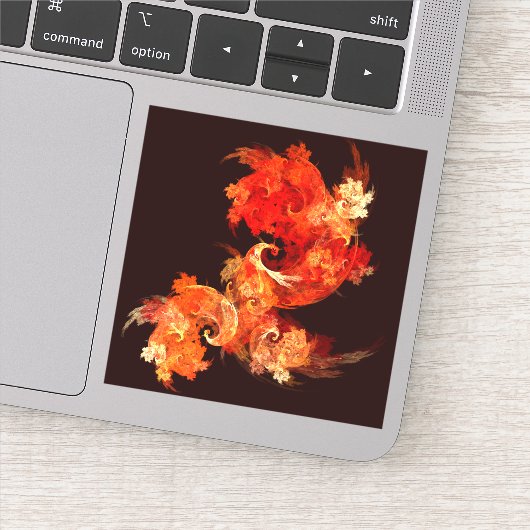 Sticker Danse Feux d'artifice Art Abstrait (Détail)