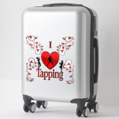 Sticker Danse I Heart Tap (Sur valise)