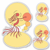 Sticker Danseur Abstrait (Devant)