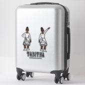 Sticker Danseur d'argent blanc #1 (Sur valise)