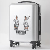 Sticker Danseur d'argent blanc #2 (Sur valise)