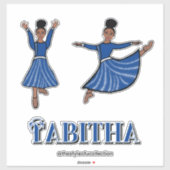 Sticker Danseur Diamant Bleu #1 (Feuille)