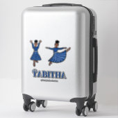 Sticker Danseur Diamant Bleu #1 (Sur valise)