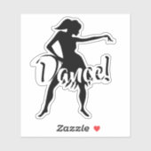 Sticker Danseur personnalisable (Feuille)