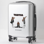 Sticker Danseur Red Zebra #3 (Sur valise)