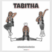 Sticker Danseur Red Zebra #3 (Feuille)
