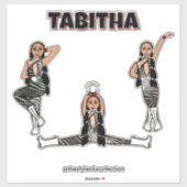 Sticker Danseur Red Zebra #4 (Feuille)