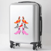 Sticker Danseurs de flamenco de Lady espagnole Silhouette (Sur valise)