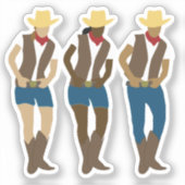 Sticker Danseurs de ligne (Recto)