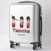 Sticker Danseuse Ombre Cramoisi #1 (Sur valise)