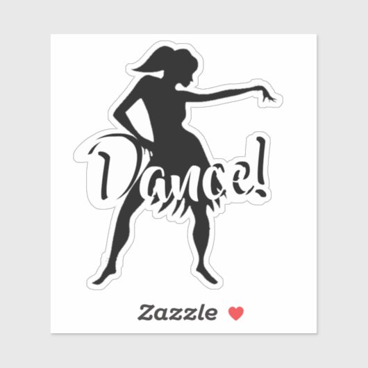 Sticker Danseuse personnalisable (Feuille)