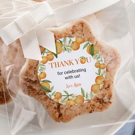 Sticker d'aquarelle Little Cutie Étiquette Anniver