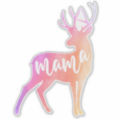 Sticker d'aquarelle Mama Deer (Devant)