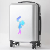 Sticker d'aquarelle maman et son bébé (Sur valise)
