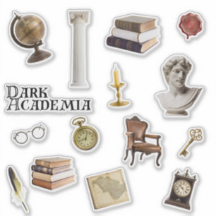 Sticker Dark Academia Stickers Journal