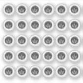 Sticker Dark Grey Gluten Free Wedding Place Meal Choice (Devant)