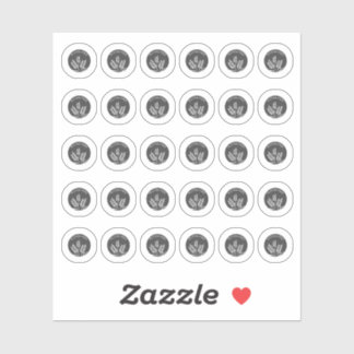 Sticker Dark Grey Gluten Free Wedding Place Meal Choice