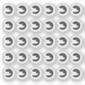 Sticker Dark Grey Pork Wedding Guests Meal Choice (Devant)