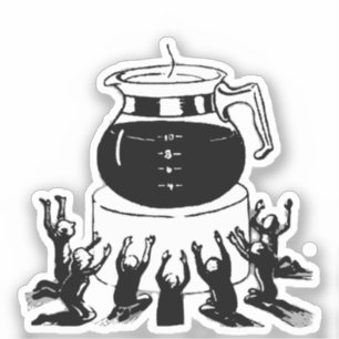 Sticker Dark Lord Coffee, Adorez le café
