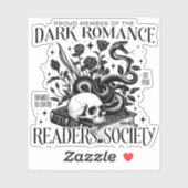 Sticker Dark Romance Readers Society (Feuille)