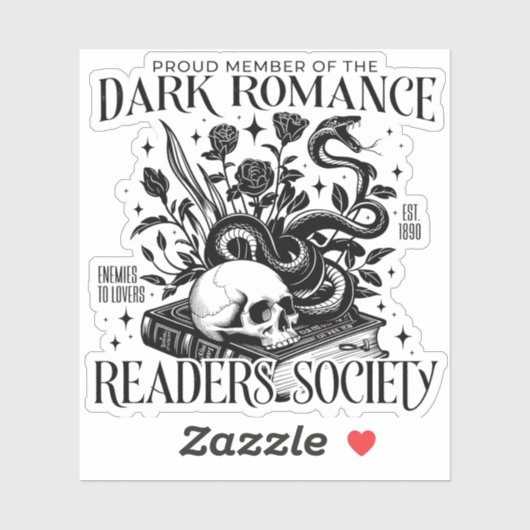 Sticker Dark Romance Readers Society (Feuille)